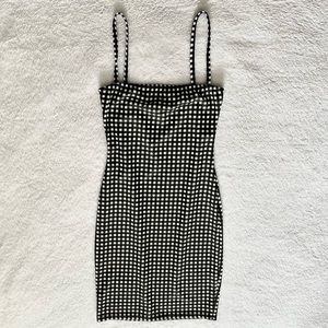 Cute Checkered Mini Dress